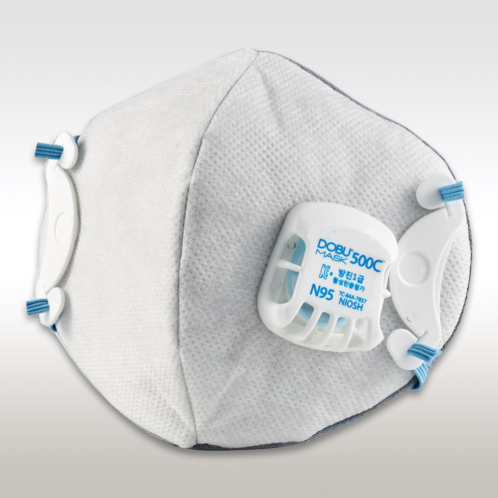 도부라이프텍 안면부 여과식 보형물 방진마스크 10개입 EPP-500C (1급) 안전 보호 - 메인 이미지