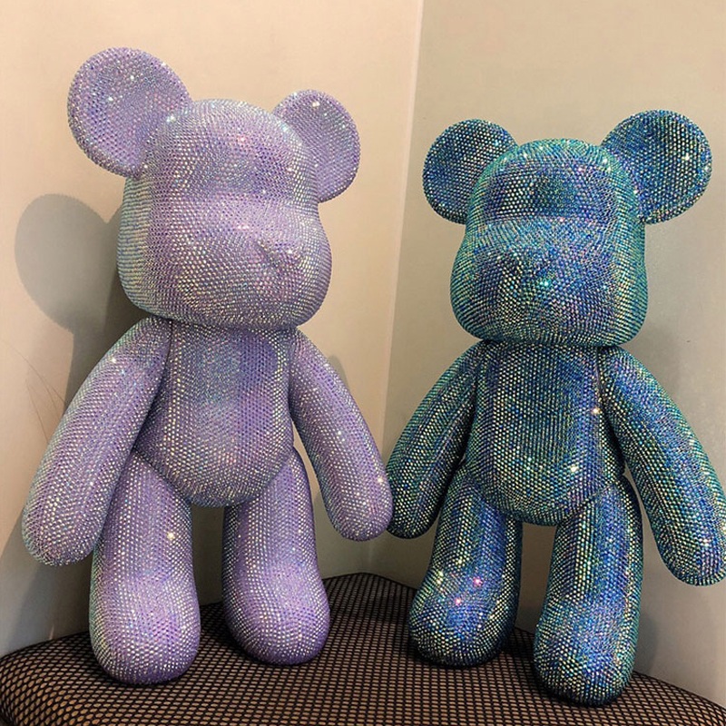 큐빅 베어 장식품 DIY 다이아몬드 곰돌이 보석십자수 12cm - 상품 이미지