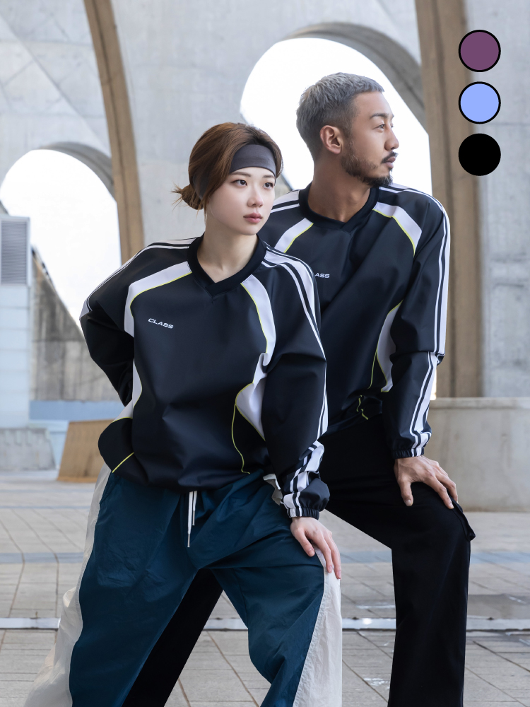 데이피치 피스테 바람막이 아노락 스타일 블록 코어 국내제작