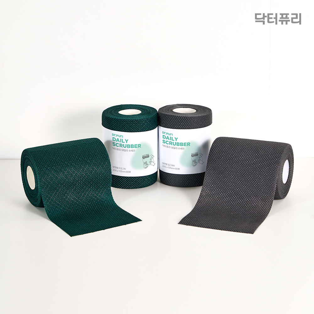 닥터퓨리 스트롱 만능 데일리 수세미 60매 대형 소형 단품 - 상세 이미지 2