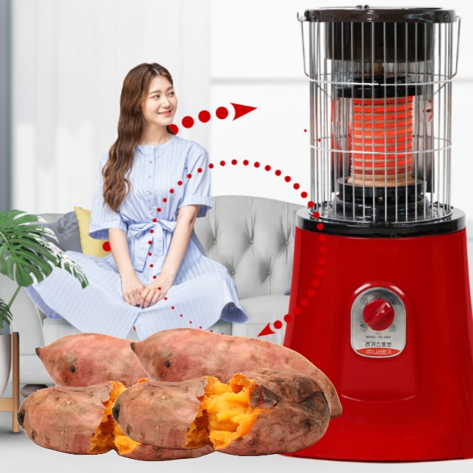 국산 고구마 히터 거실용 히터 거실 난로 원적외선 전기 난로 제품 이미지