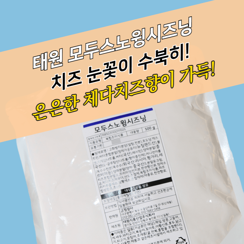 스노윙시즈닝 태원식품 시즈닝 활용법 스노윙시즈닝 추천 태원식품 후기