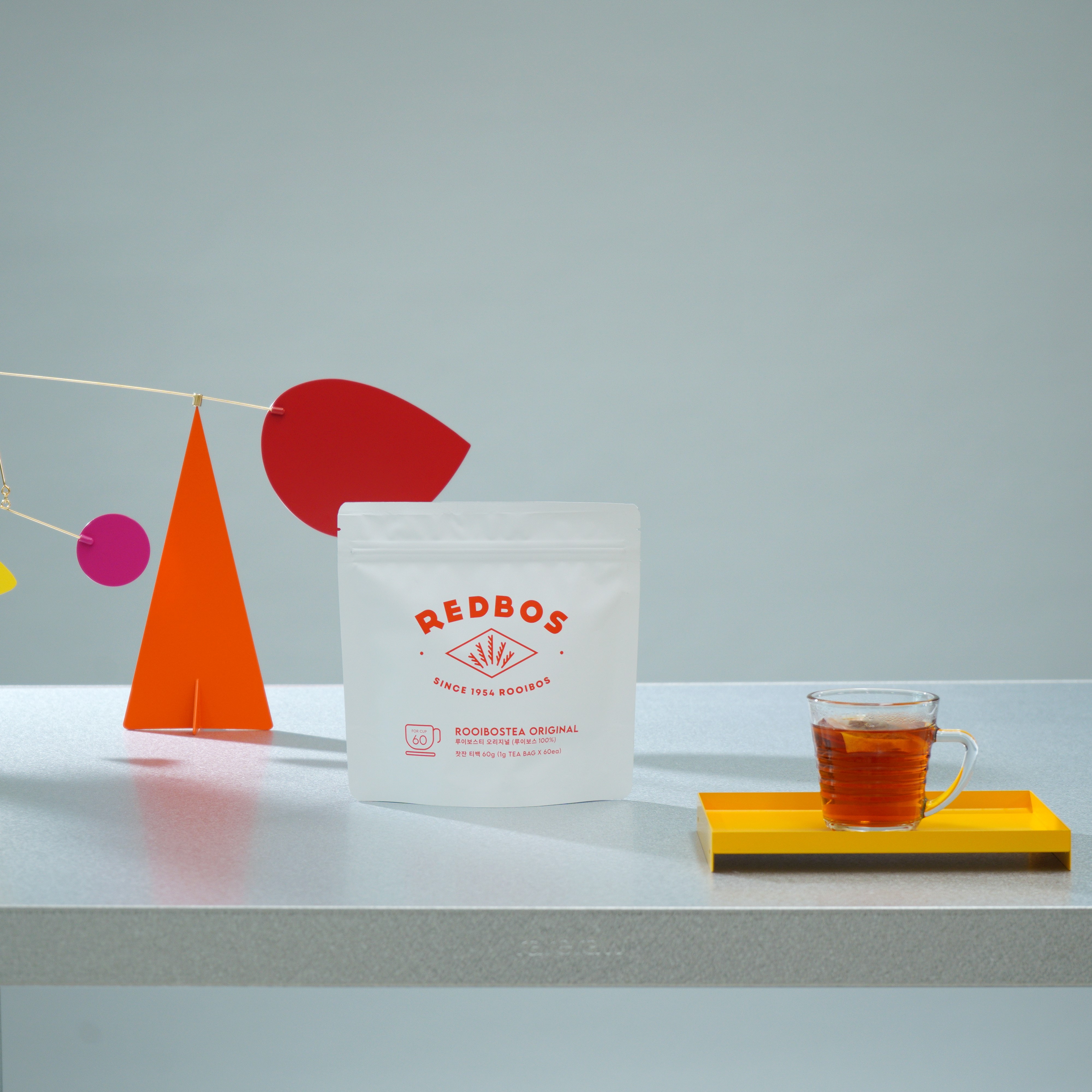 레드보스 카페인 없는 루이보스 티 임산부 차 작은티백 60개입