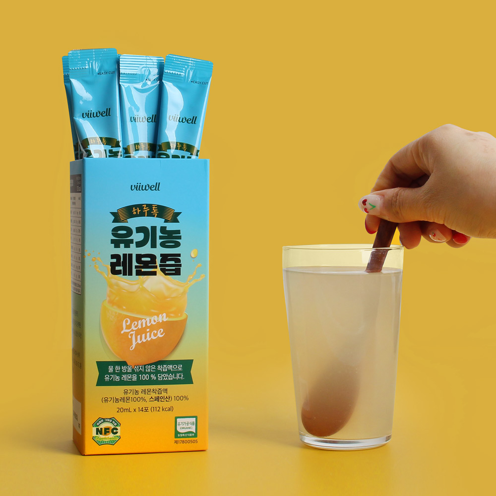 유기농 레몬즙 원액 100% NFC 20ml 14포 3개 이미지 8