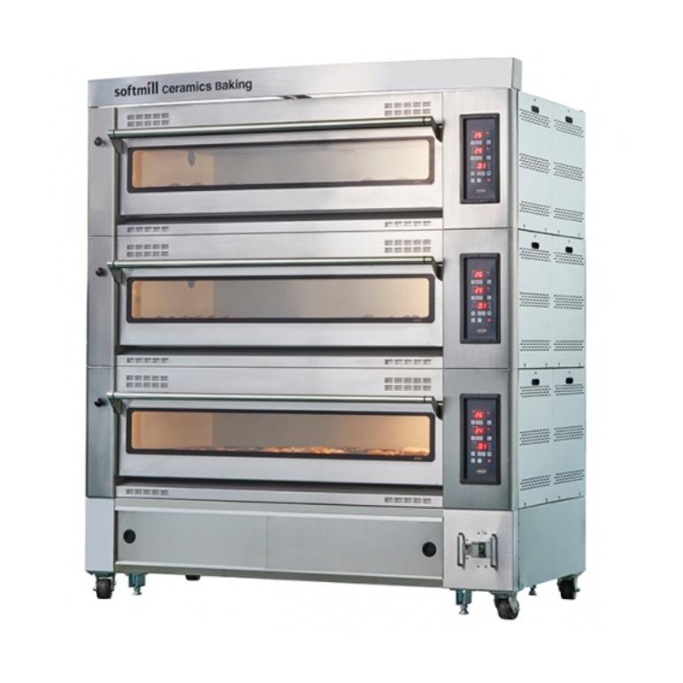 대용량 데크 오븐 베이커리용 대형 업소용 제빵 오븐기 4매 3단
