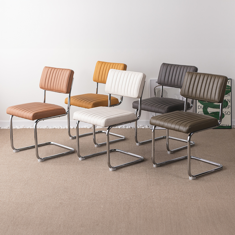 철제의자 인테리어 카페 가죽 디자인 모던 세스카 체어