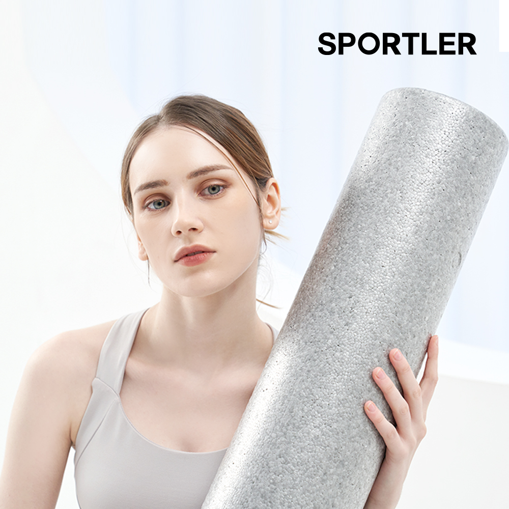 스포틀러 EPP 폼롤러 60cm 고밀도 필라테스 스트레칭 종아리 하드 요가 마사지 폼플러