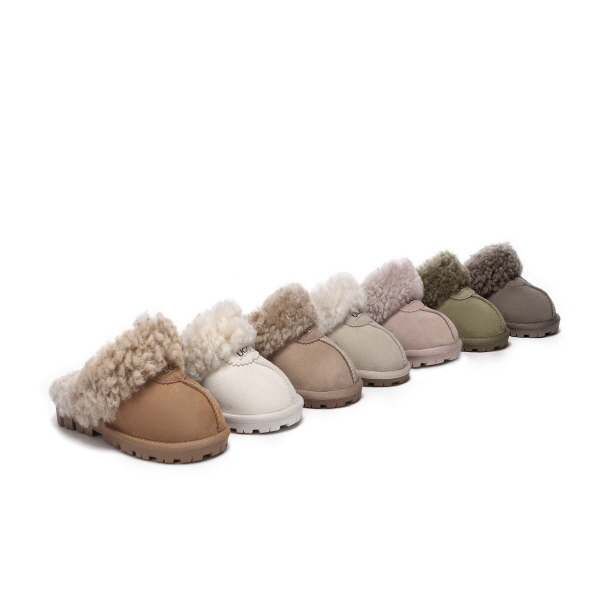호주어그 에버 양털 와플 컬리 여성 슬리퍼 AS2064
