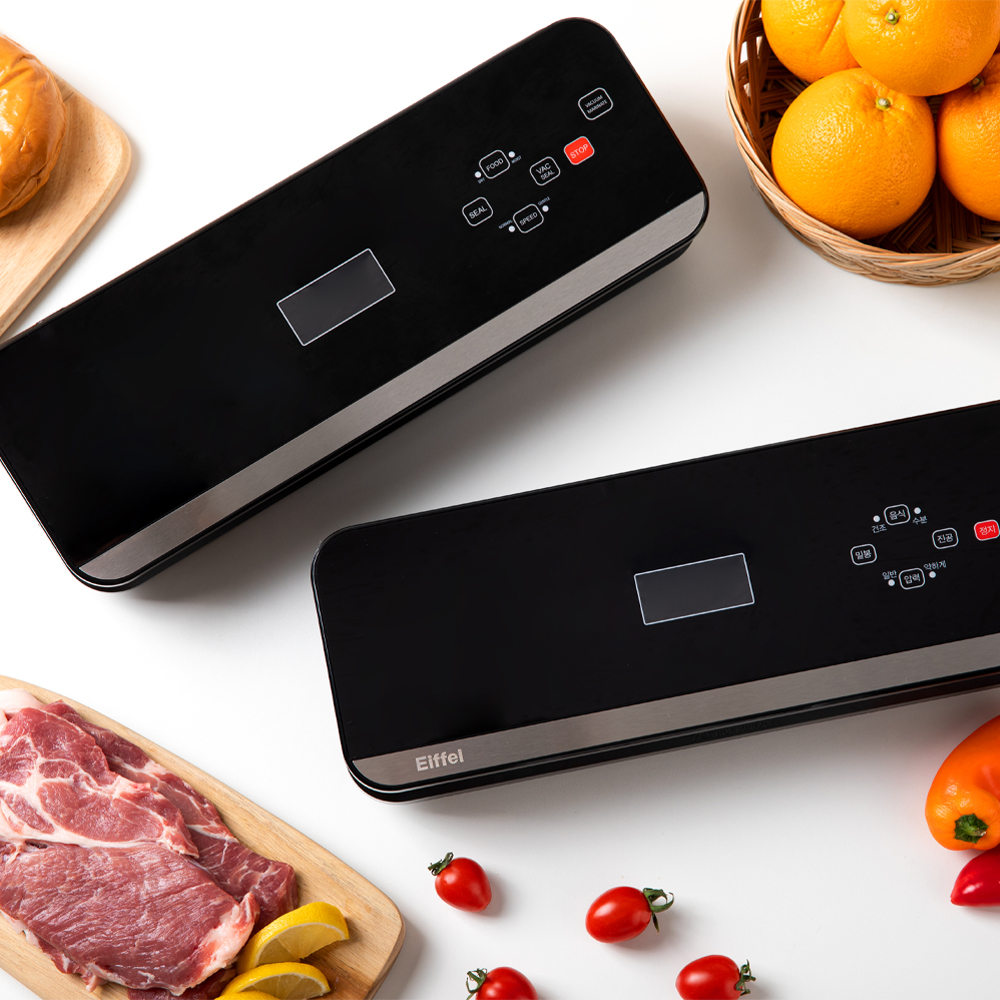 에펠 원터치 가정용 진공포장기 수비드 진공압축기 밀봉 음식포장  EF-VS6680