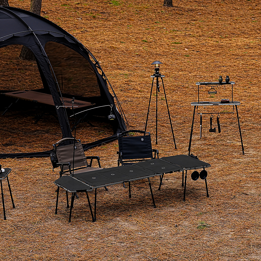 카즈미 원 테이블 컬렉션 IGT 캠핑테이블 높이조절 경량 버너 행어 선반 랜턴걸이