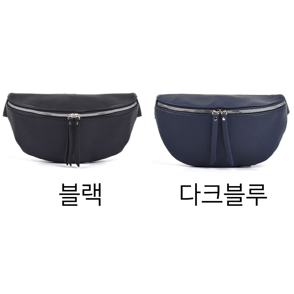 여성 힙색 심플한 허리가방 나들이 외출 여행 미니 힙백 허리차는 가방 - 상세 이미지 2
