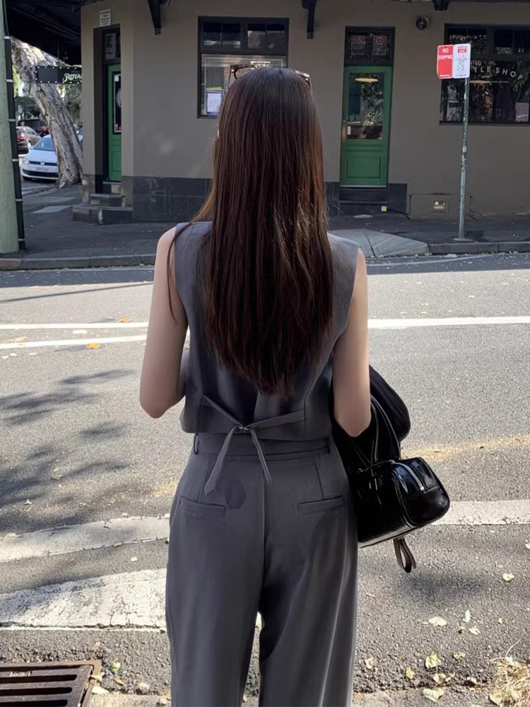 영화 시사회 혜리 조끼 팬츠 투피스 셋업 정장 하객룩 의상 옷 패션 - 상세 이미지 5