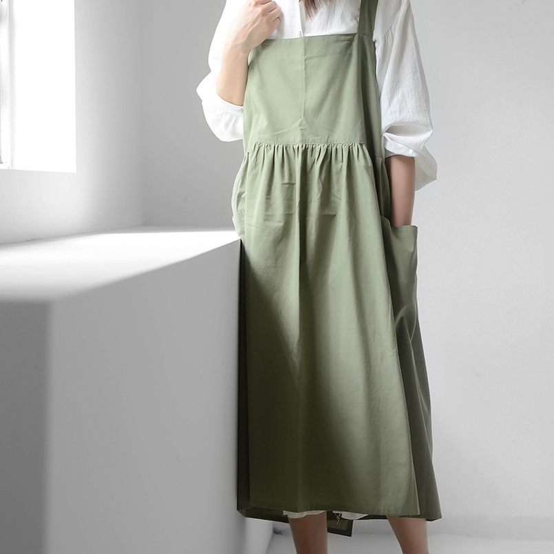 노리스 방수앞치마 카페 어린이집 미용실 원피스 빅사이즈 앞치마 예쁜 에이프런