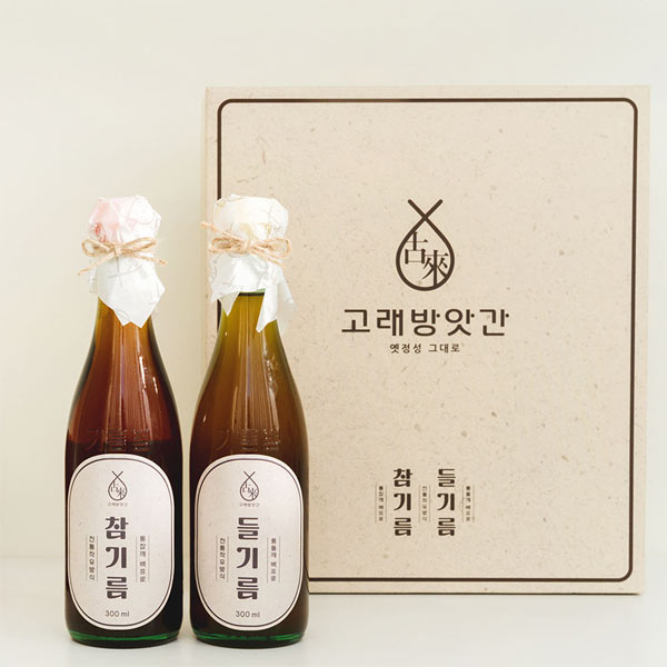 정1호 참기름 들기름 설 선물세트 300ml 통참깨 저온착유 행사 결혼답례품 - 상세 이미지 2