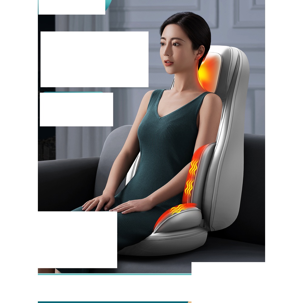 좌식 안마의자 쿠션 마사지기 시트 전신 의자형 어깨 - 상품 이미지