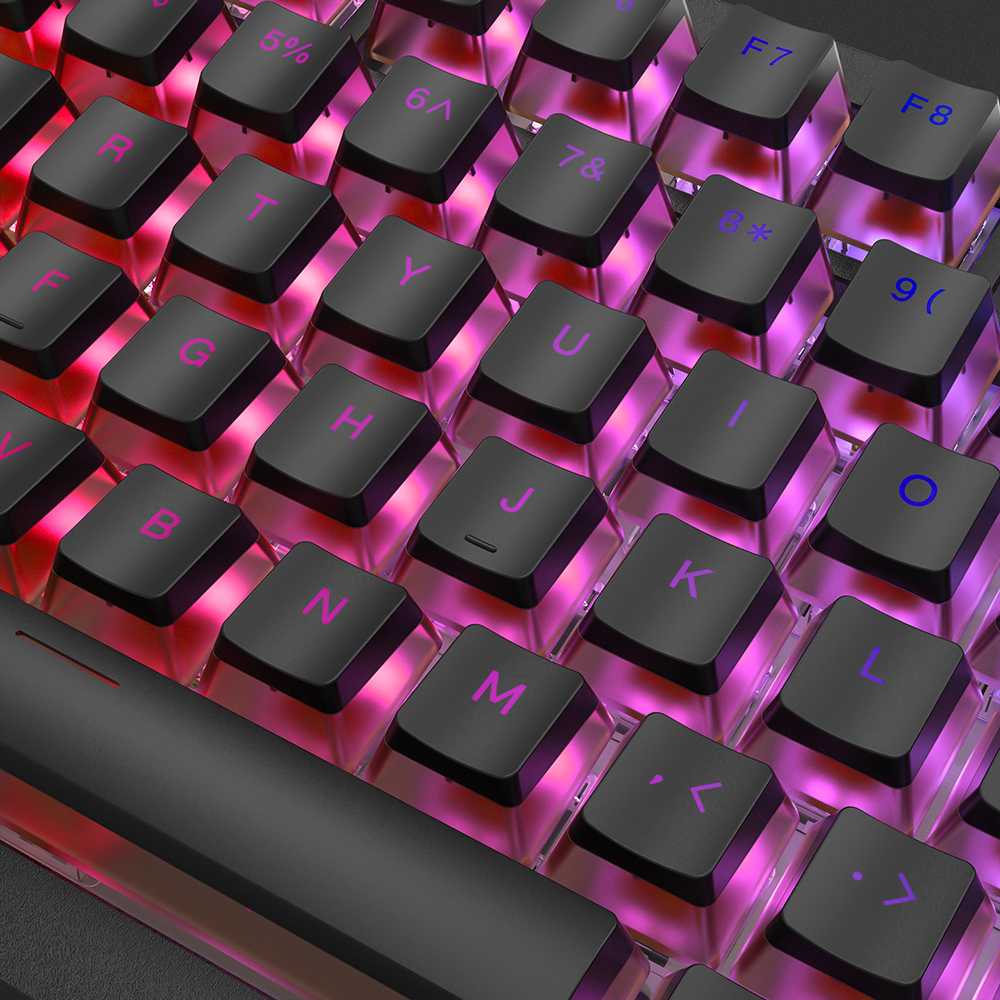 블랙핑크 푸딩 투명 키캡 OEM 프로파일 키보드 포인트키캡 165key