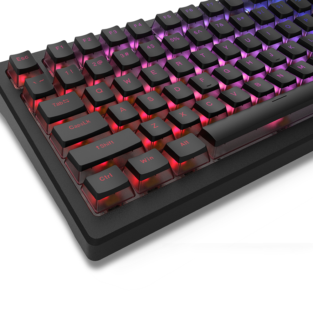 블랙핑크 푸딩 투명 키캡 OEM 프로파일 키보드 포인트키캡 165key - 상세 이미지 5