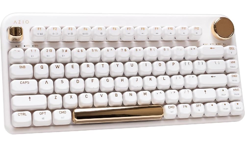 아지오 키보드 Azio IZO Wireless BT5 / USB PC 및 Mac 기계식 White Blossom - 상세 이미지 2