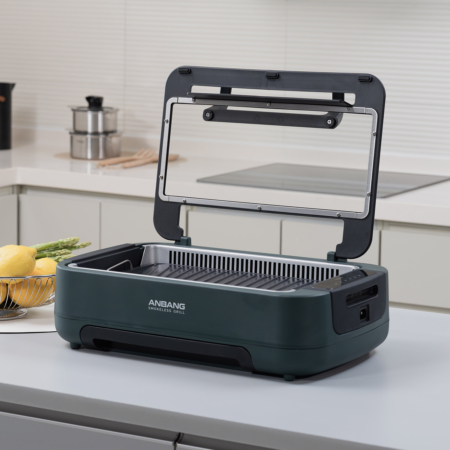 [안방그릴 울트라] 연기+냄새+기름잡는 전기그릴 (가방+필터10개 포함) AB1101MF/바베큐 삼겹살 대형 그릴 시즌6