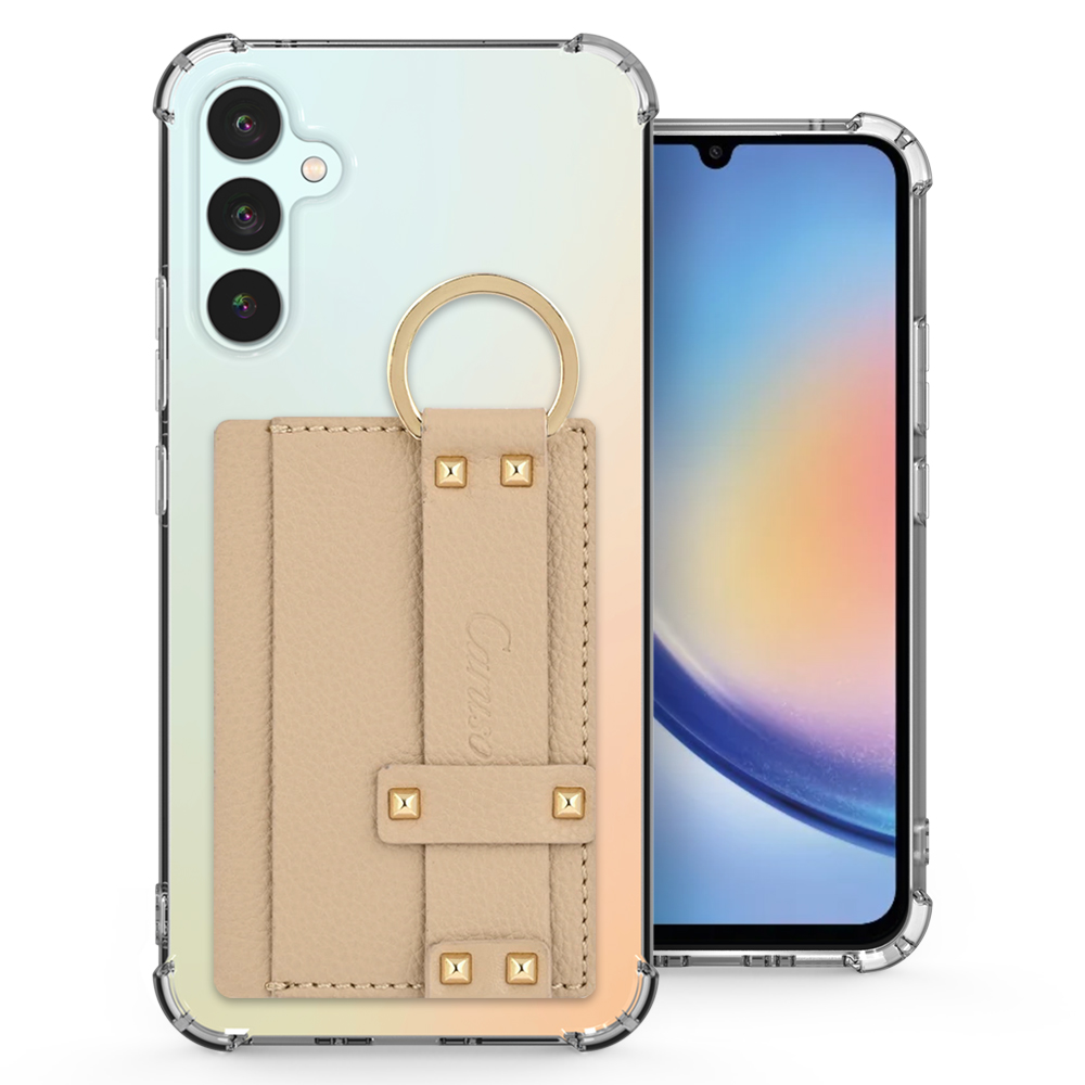 카루소 갤럭시A34 5G 토고 링 카드 포켓 투명 범퍼 케이스 a346 레드 - 상세 이미지 2