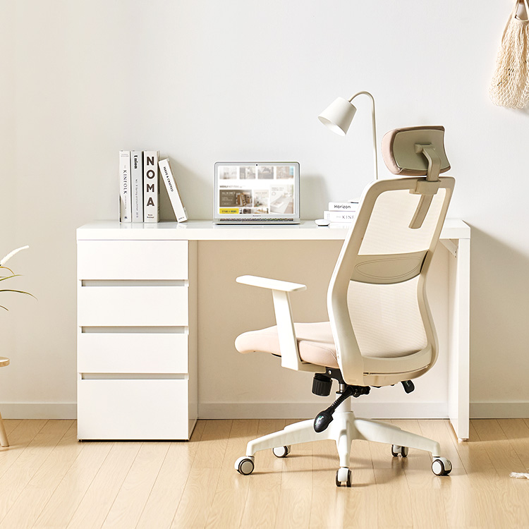 e스마트 와이즈 1인용 학생 4단 서랍 책상세트 1400