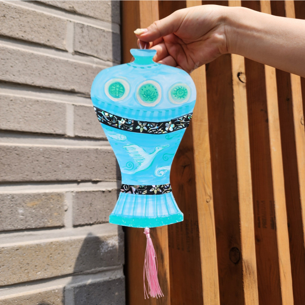 무지 화병 전통 설날 만들기 도안 DIY 키트 10매 1set 이미지 8