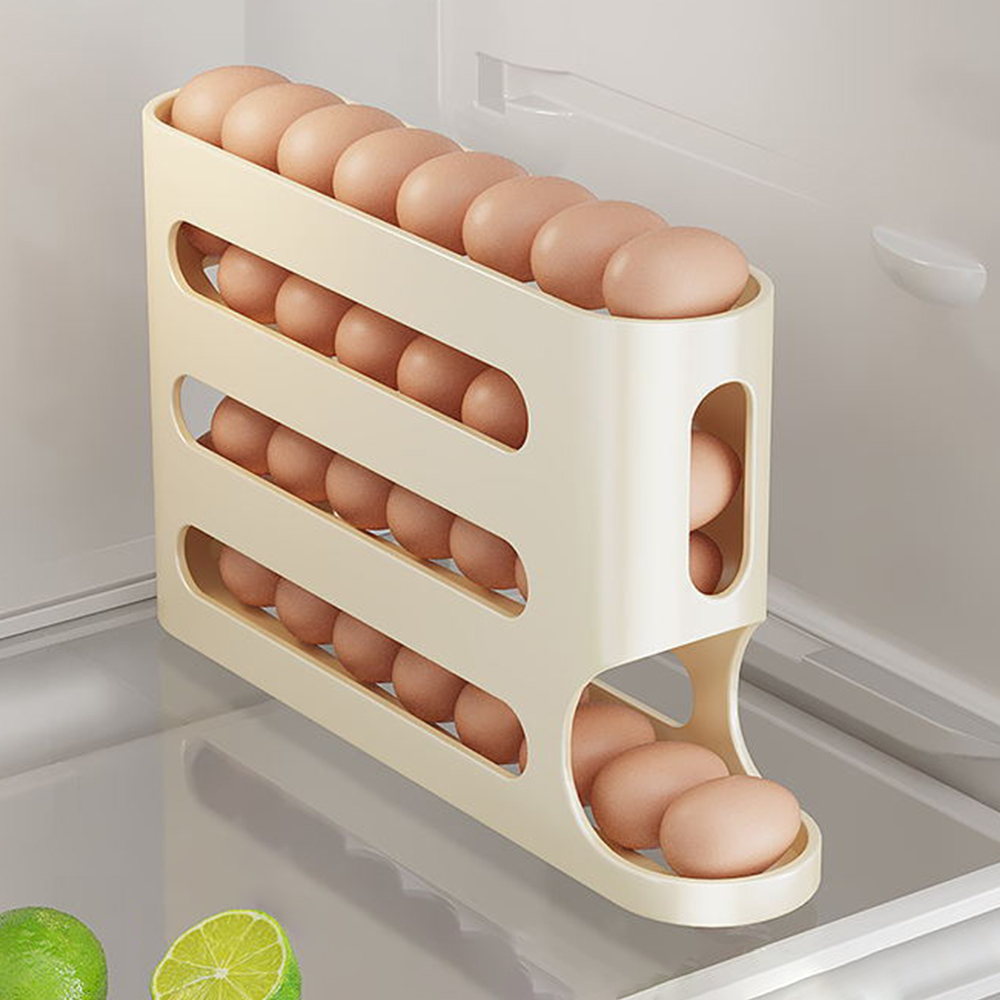 심플 슬라이딩 계란트레이 계란보관함 에그박스 홀더 케이스 수납 정리함