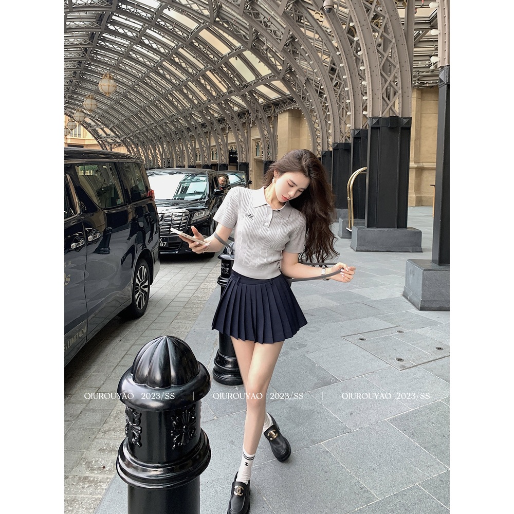 태연 스커트 테니스 인스타그램 플리츠 하이웨스트 의상 옷 패션 - 상세 이미지 2