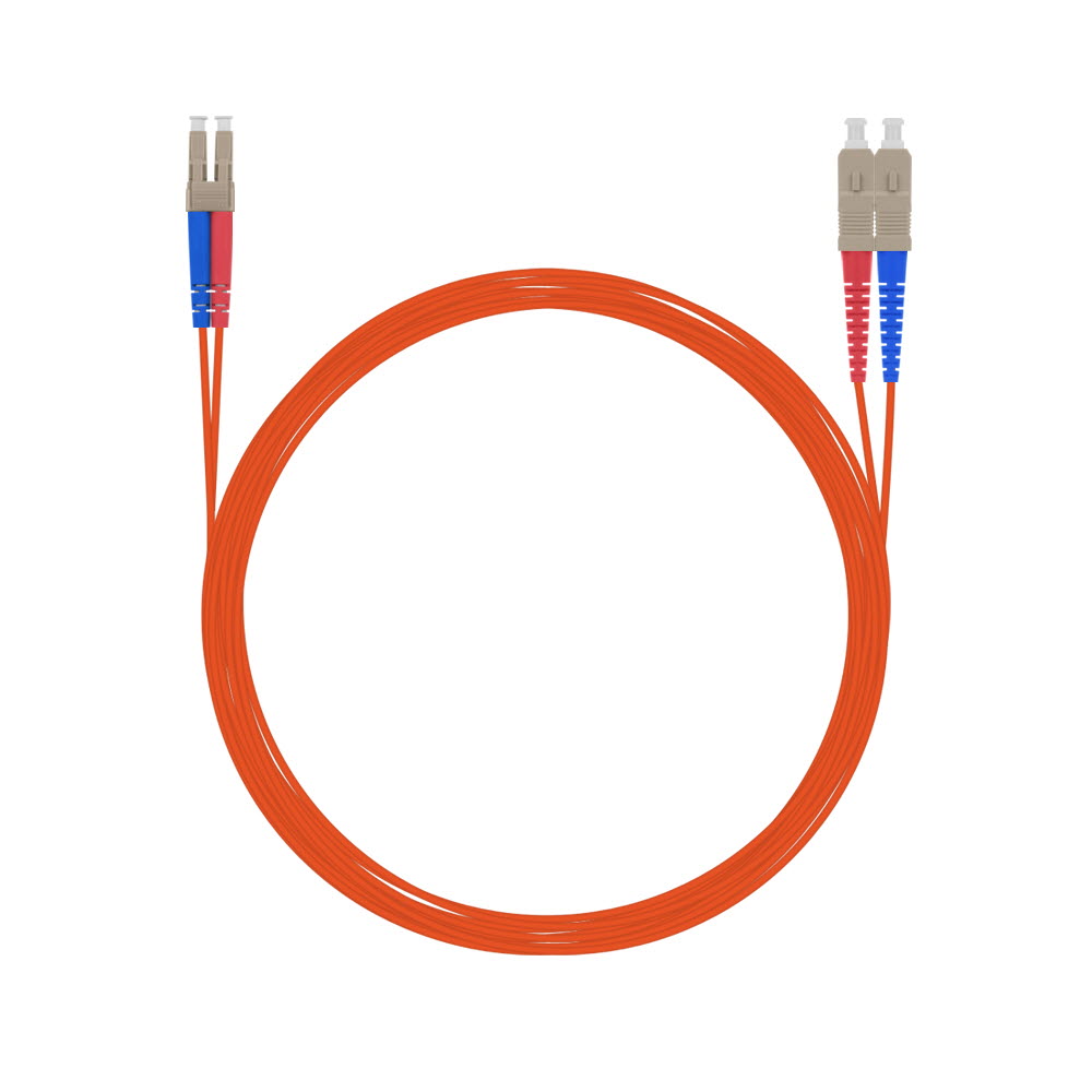 넥스트유 LC-SC 멀티모드 광 패치코드 케이블 점퍼코드 SFP 3m, 1개 - 상품 이미지
