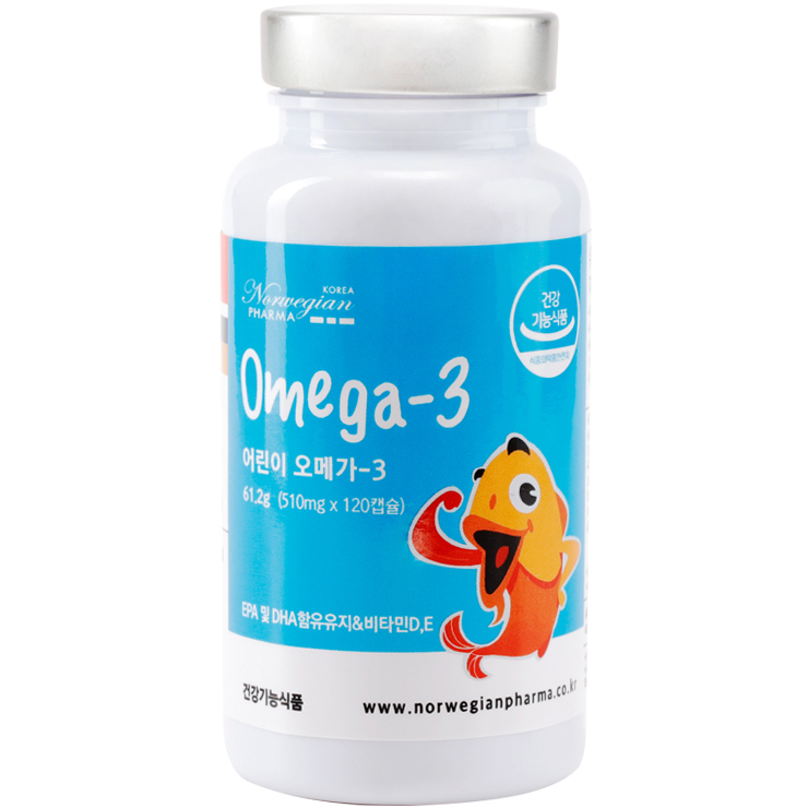 노르위지언파마 키즈 어린이오메가3 비타민D E 초등학생 유아 아동 DHA 노르웨이