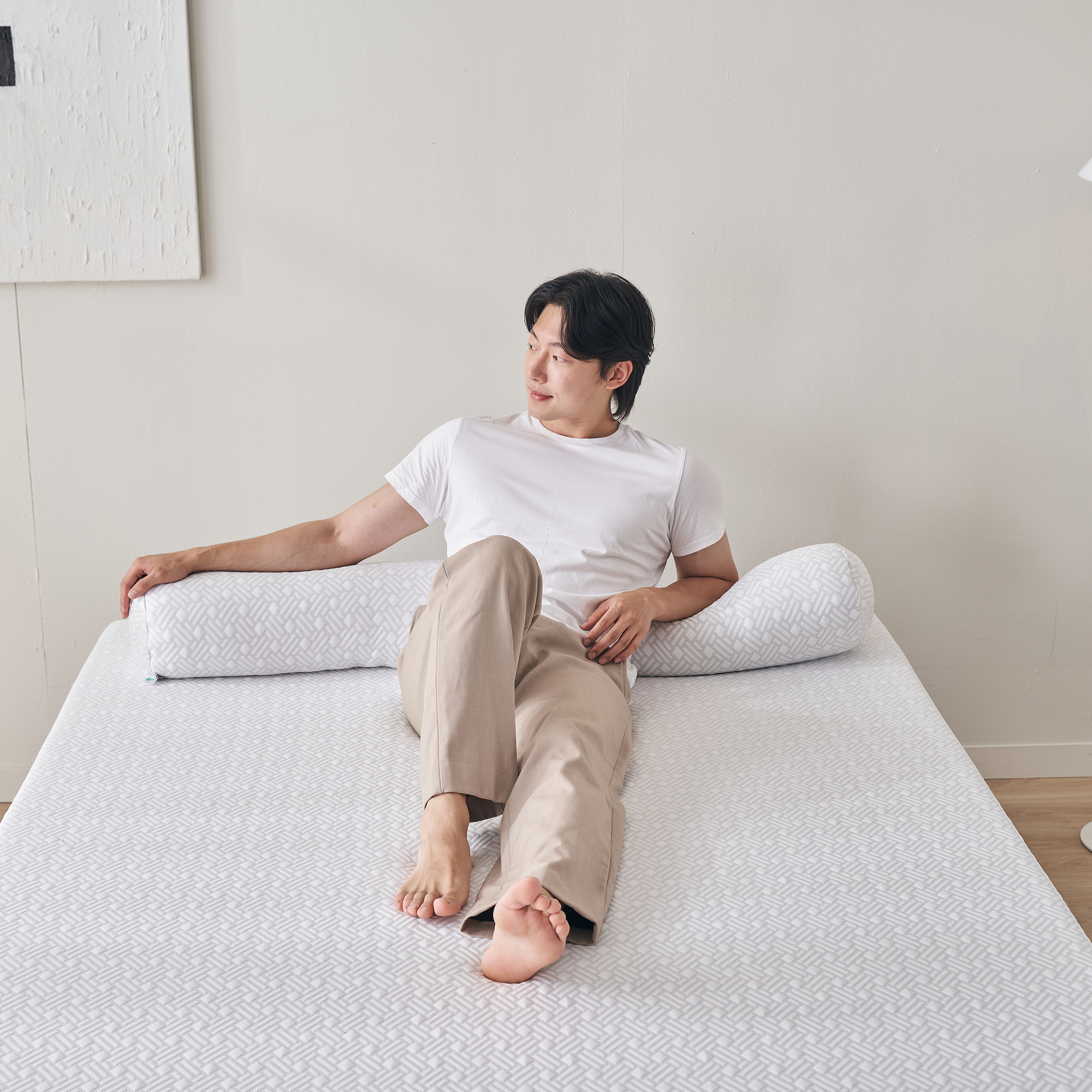 마이큐브 원통형 바디필로우 M 사이즈 (텐셀 겉커버 포함) 임산부 임신 선물 롱쿠션 긴베개 이미지 8