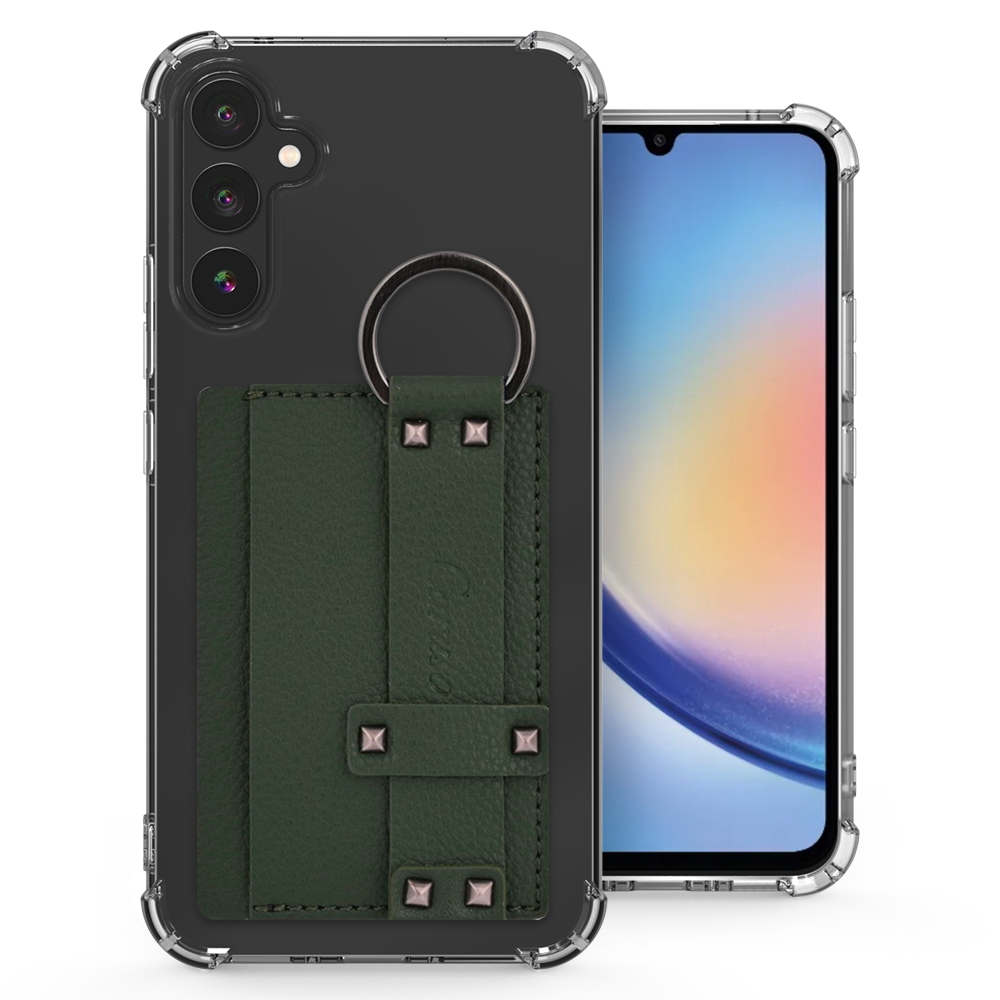 카루소 갤럭시A34 5G 토고 링 카드 포켓 투명 범퍼 케이스 a346 레드 - 상세 이미지 5