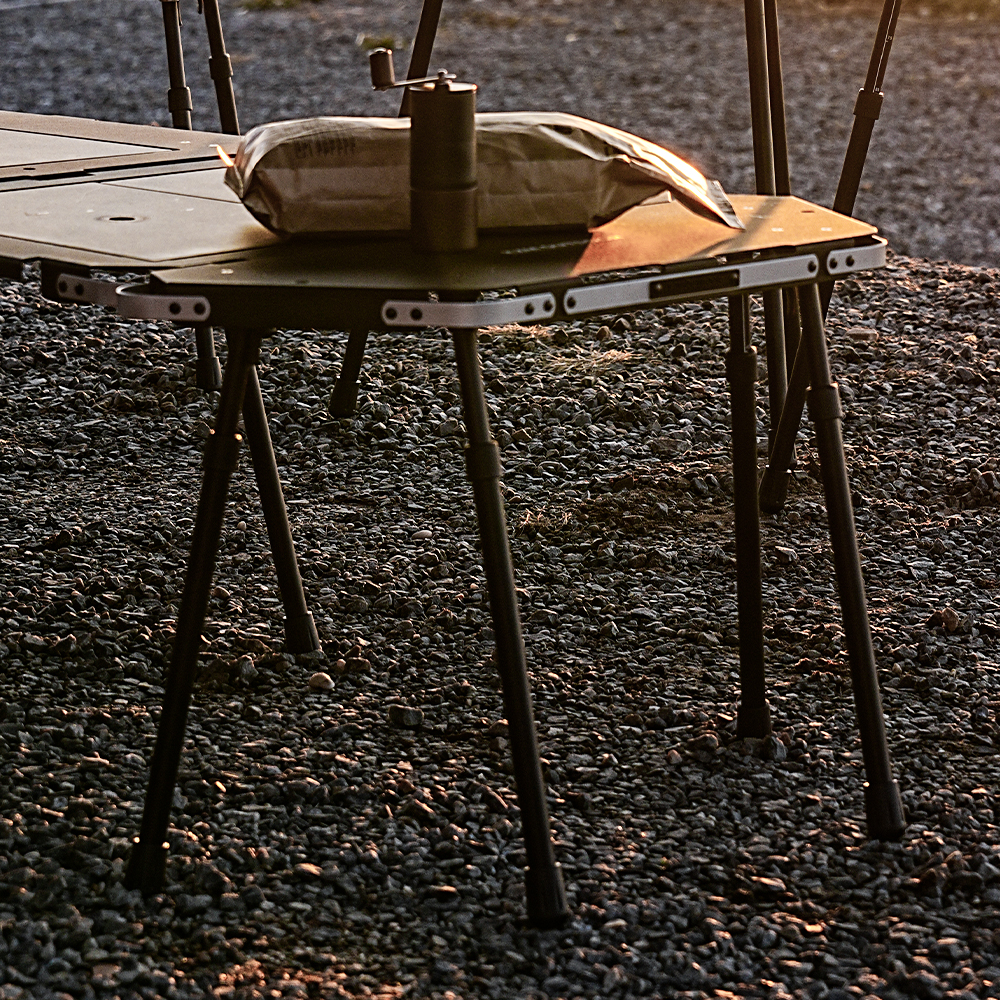 카즈미 원 테이블 컬렉션 IGT 캠핑테이블 높이조절 경량 버너 행어 선반 랜턴걸이