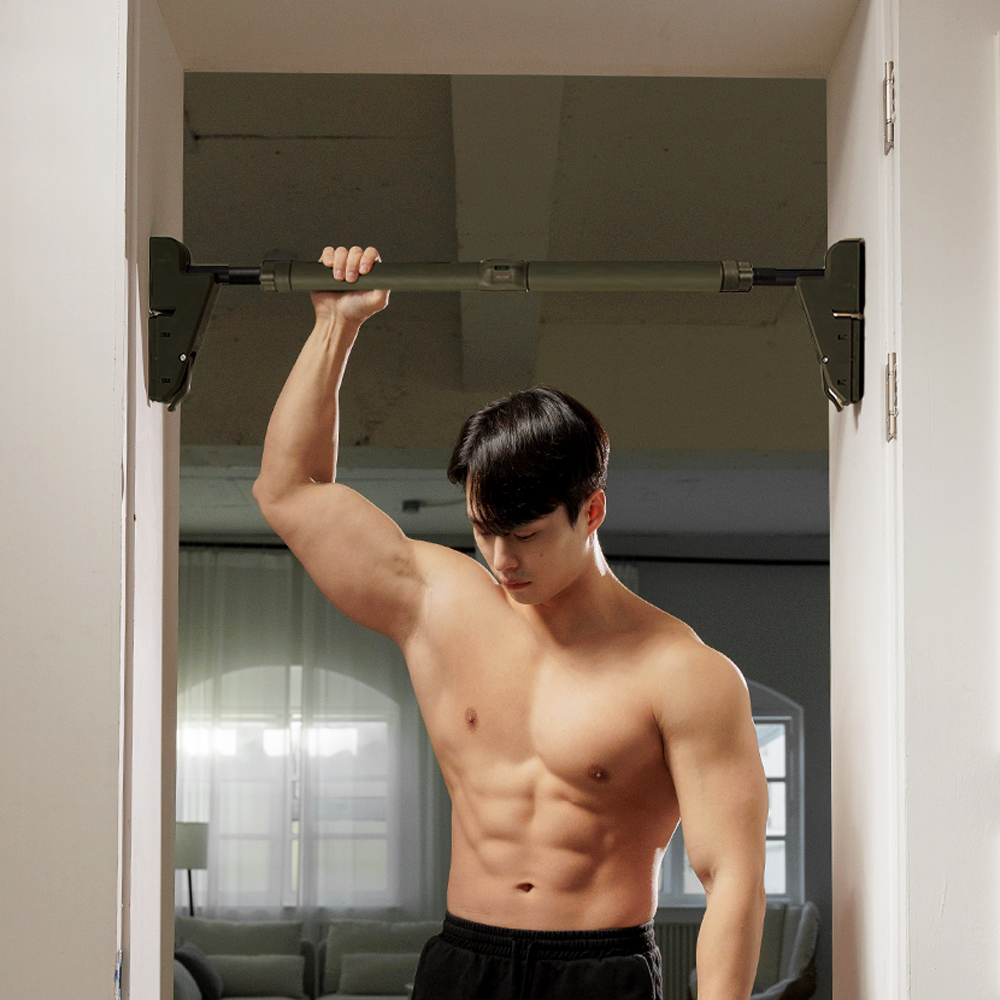 멜킨 가정용 문틀철봉 실내 턱걸이 홈트 락튼타이탄 철봉 운동기구 풀업바 방문 틈 도어짐