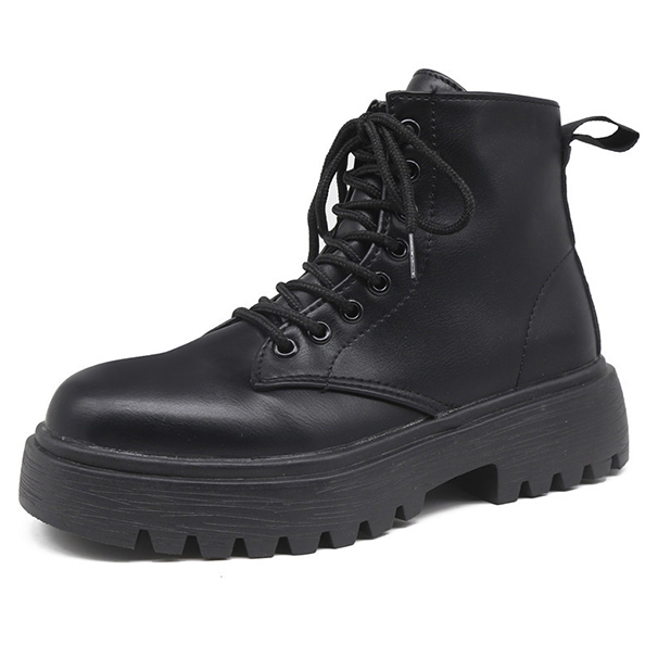 여성 워커 부츠 숏 (발편한 통굽)