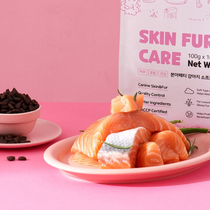 본아페티 강아지 기능성 소프트사료 피부+알러지, 1kg, 1개 사진 3