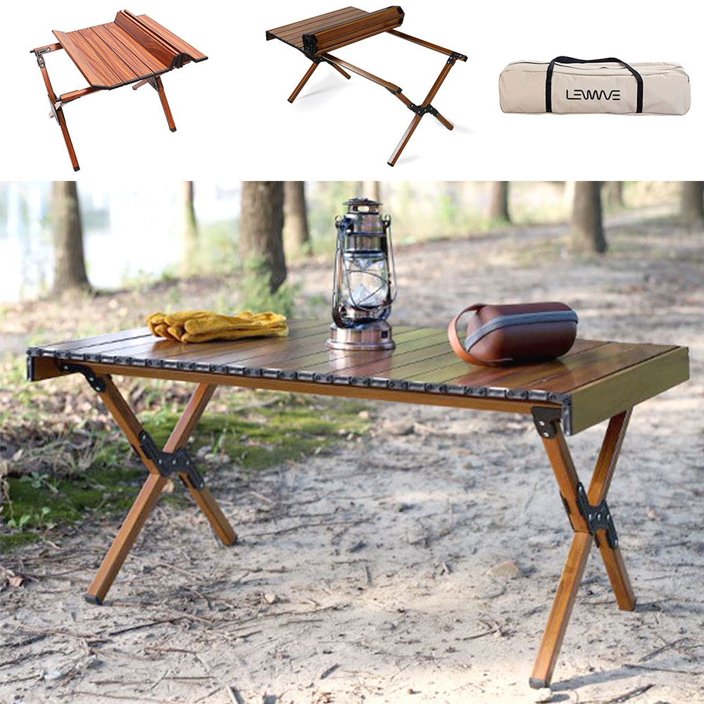 접이식 캠핑 롤테이블 백패킹 선반 경량 이동식 야구장 책상