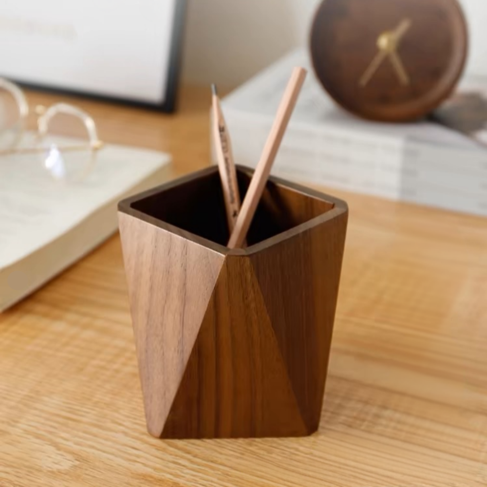 연필통 원목 연필 꽂이 볼펜 색연필 필기구정리함