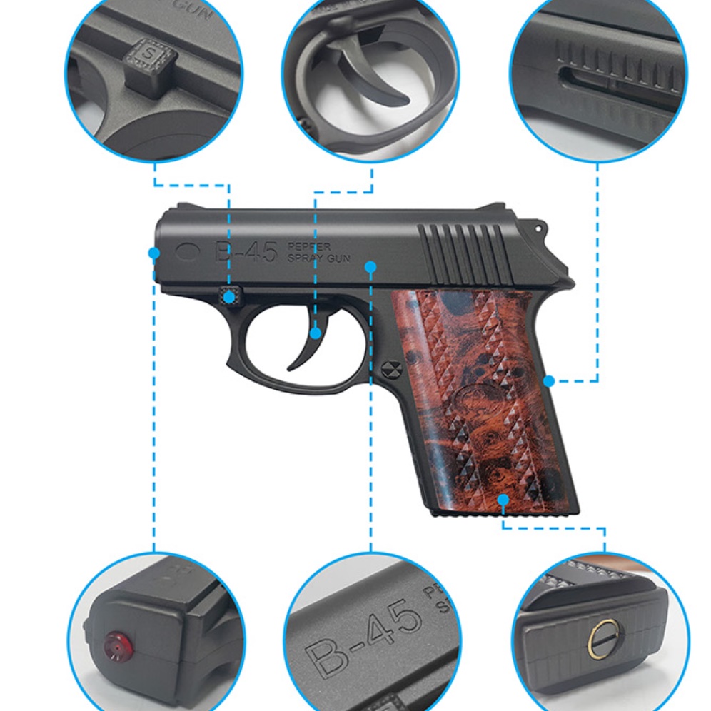 리볼버 가스총 모양 가스분사기 호신용 권총 가스건 페퍼스프레이