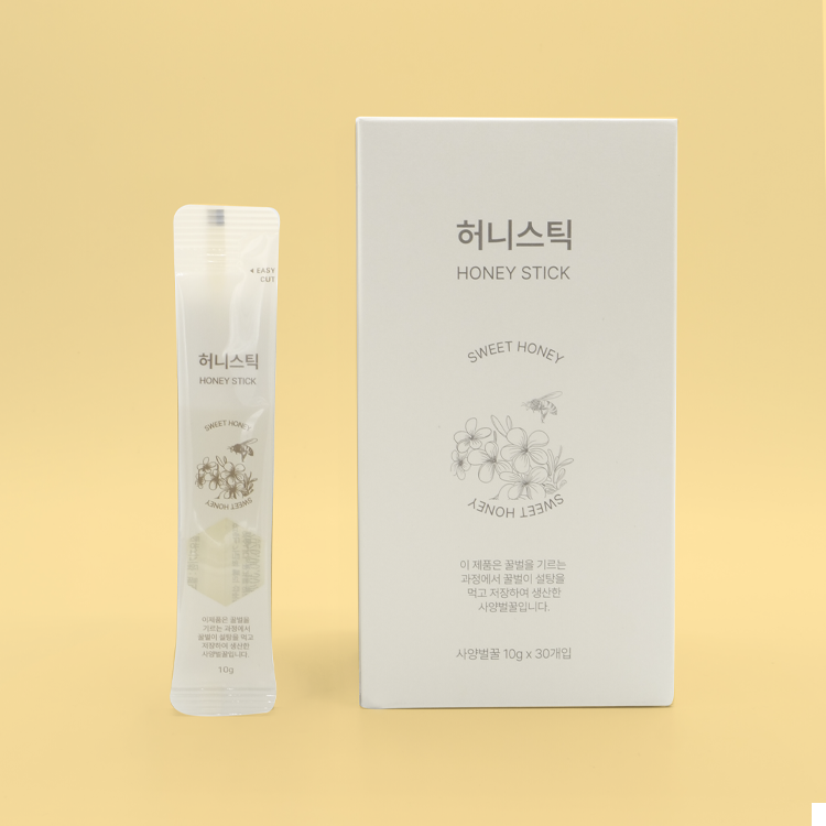 비즈랩 허니스틱 사양 벌꿀스틱 스틱꿀 꿀스틱 10g 30포 1개