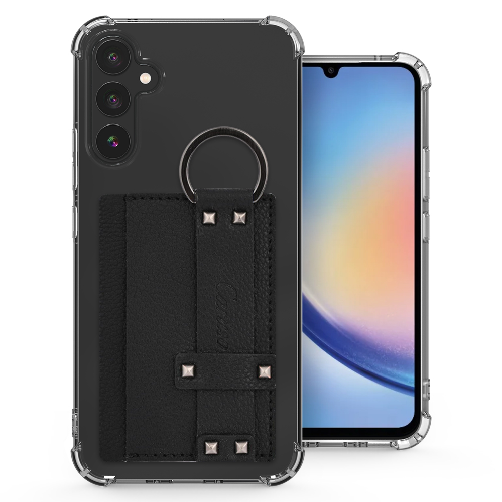 카루소 갤럭시A34 5G 토고 링 카드 포켓 투명 범퍼 케이스 a346 레드 - 상세 이미지 3