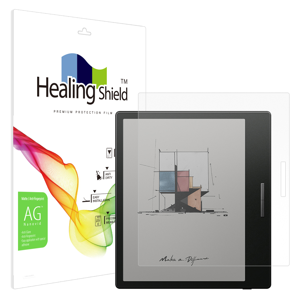 오닉스 북스 고 컬러 7 블랙 저반사 지문방지 액정보호필름