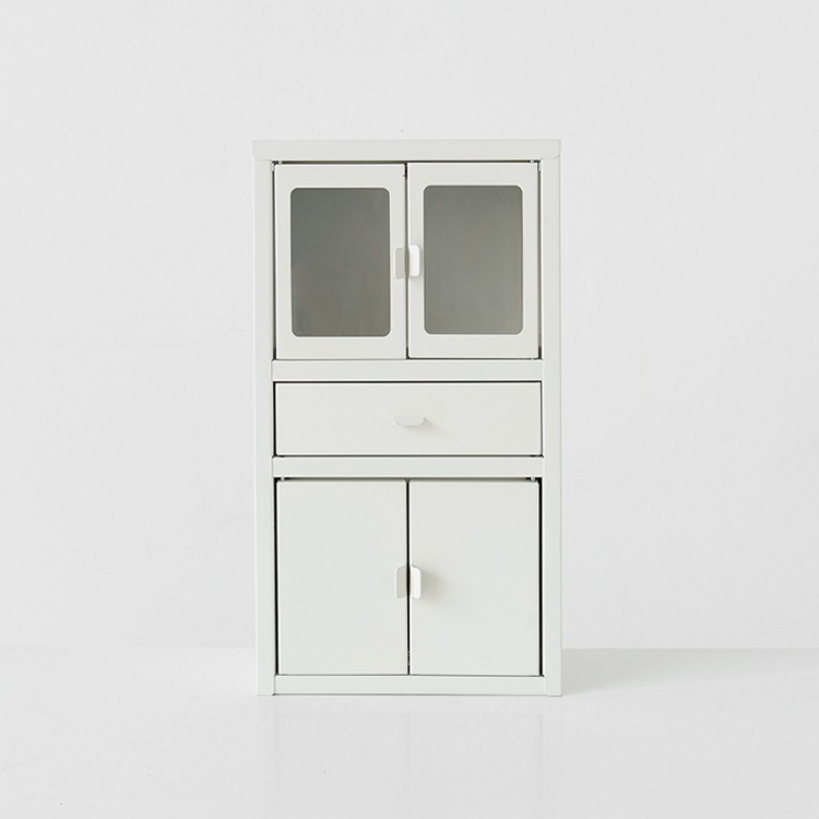 OFFICY 미니수납장 200mmx100mmx363mm, 3단, 화이트 9630.3819 - 메인 이미지