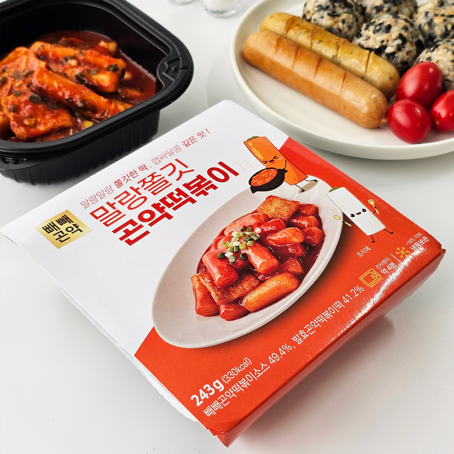 [칼로리를 낮춘 곤약떡볶이] 빼빼곤약 곤약떡볶이 말랑쫄깃, 243g, 4개 이미지 2