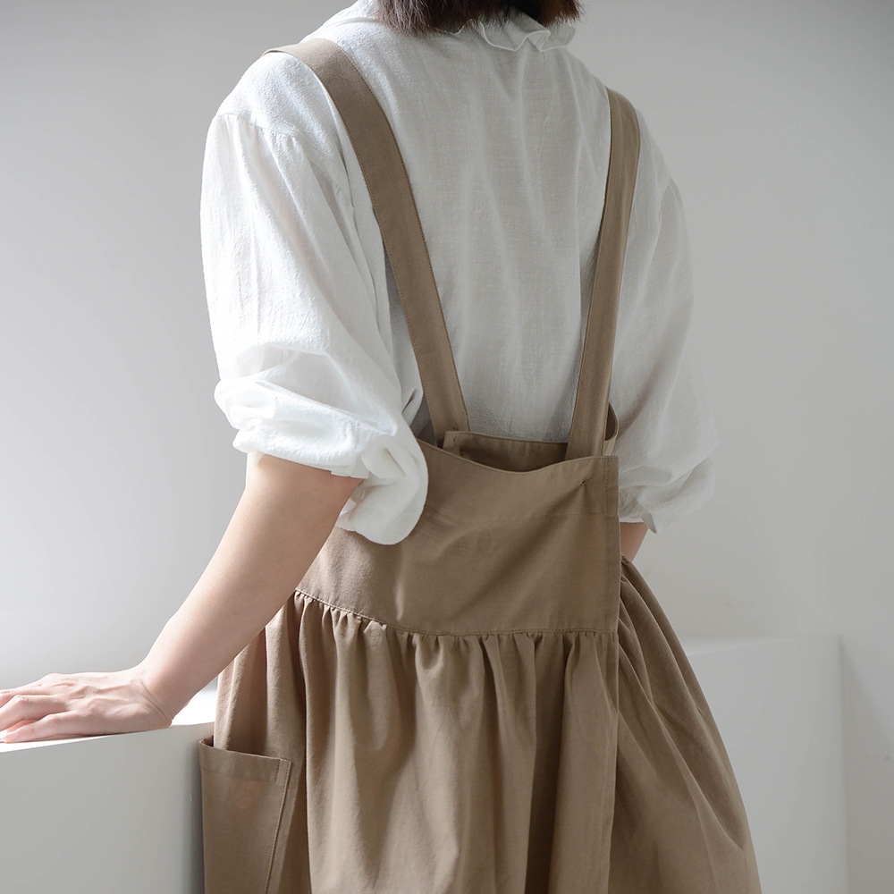 노리스 방수앞치마 카페 어린이집 미용실 원피스 빅사이즈 앞치마 예쁜 에이프런