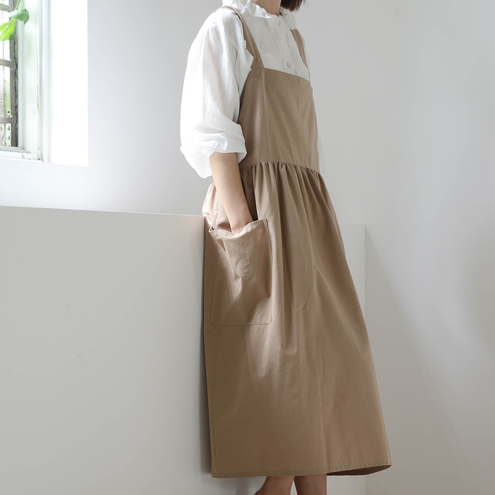 노리스 방수앞치마 카페 어린이집 미용실 원피스 빅사이즈 앞치마 예쁜 에이프런