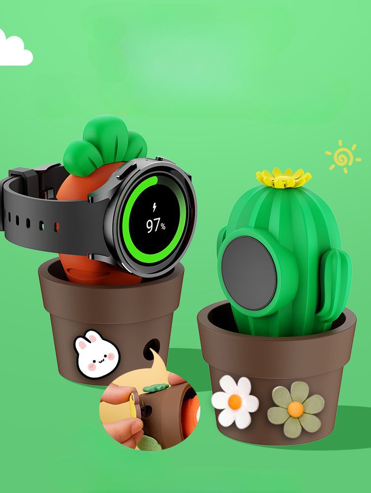 갤럭시 워치 7 울트라 충전 스탠드 무선 베이스 썬 플라워 화분 Samsung watch7ul - 상세 이미지 2