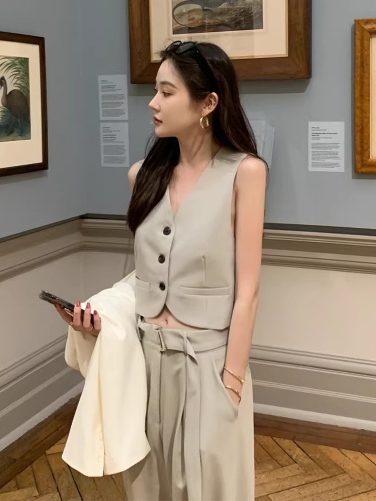 영화 시사회 혜리 조끼 팬츠 투피스 셋업 정장 하객룩 의상 옷 패션 - 상세 이미지 3