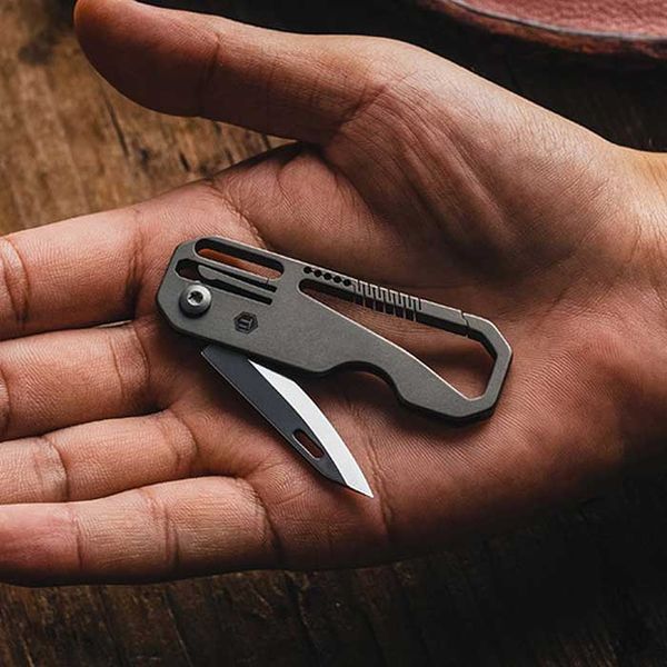 [조비] KeyUnity Titanium CARABINER 미니 블레이드4.3cm : 핫트랙스