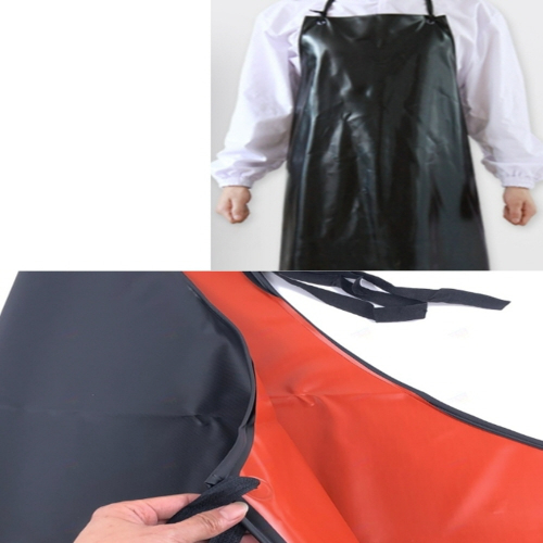 PVC 방수 앞치마 생선 육고기 식당 주방 급식소 어업 전신 조리복 위생 - 상품 이미지